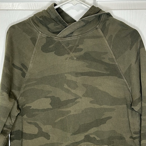 Flint and Tinder Hoodie Crossover Pullover Camo Green Sweatshirt Men's XS - Picture 4 of 7
